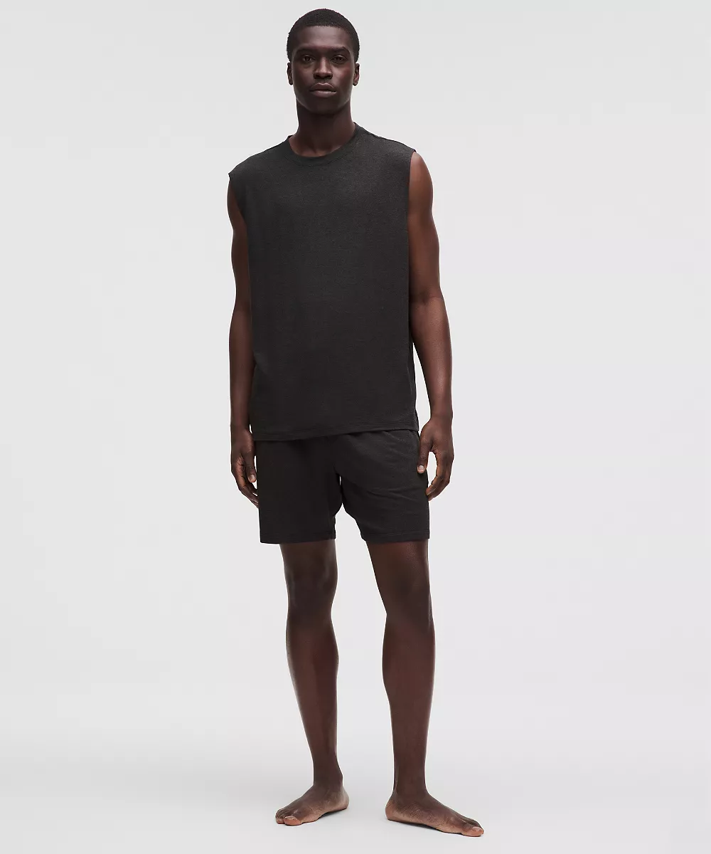 Chemise sans manches coupe décontractée BeCalm — Heathered Black, view 2