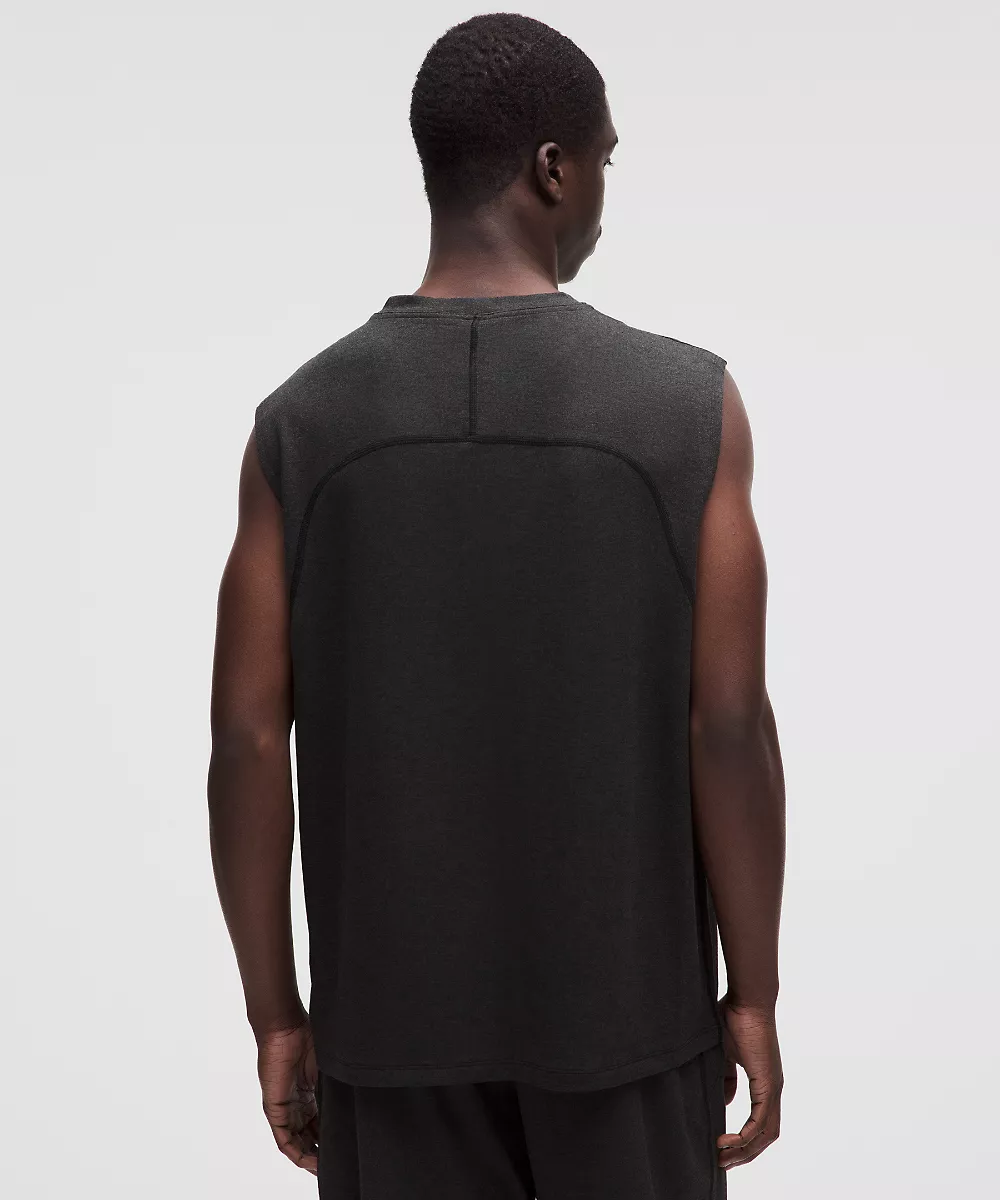Chemise sans manches coupe décontractée BeCalm — Heathered Black, view 3
