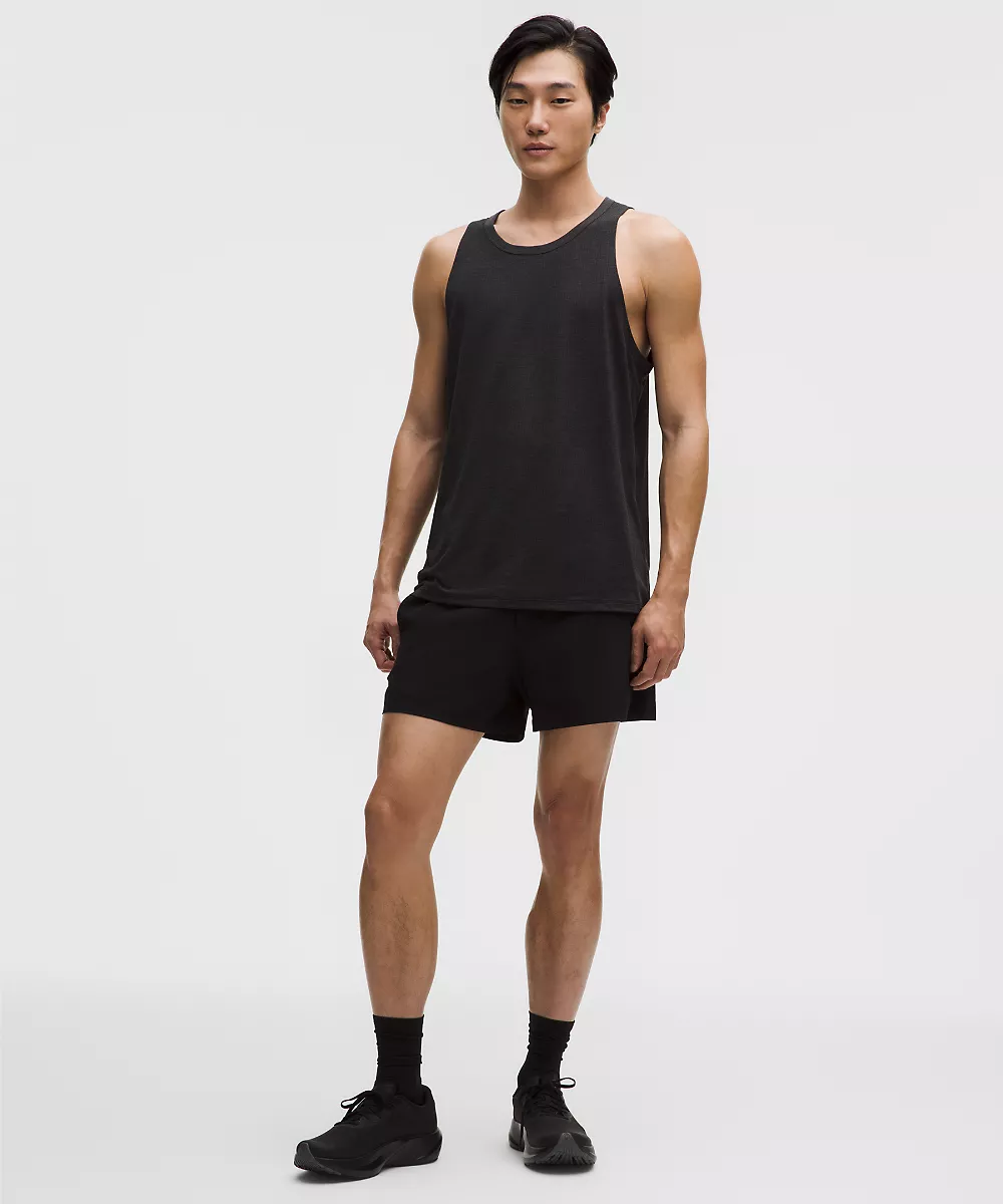 Mile Maker débardeur léger — Heathered Black, view 3