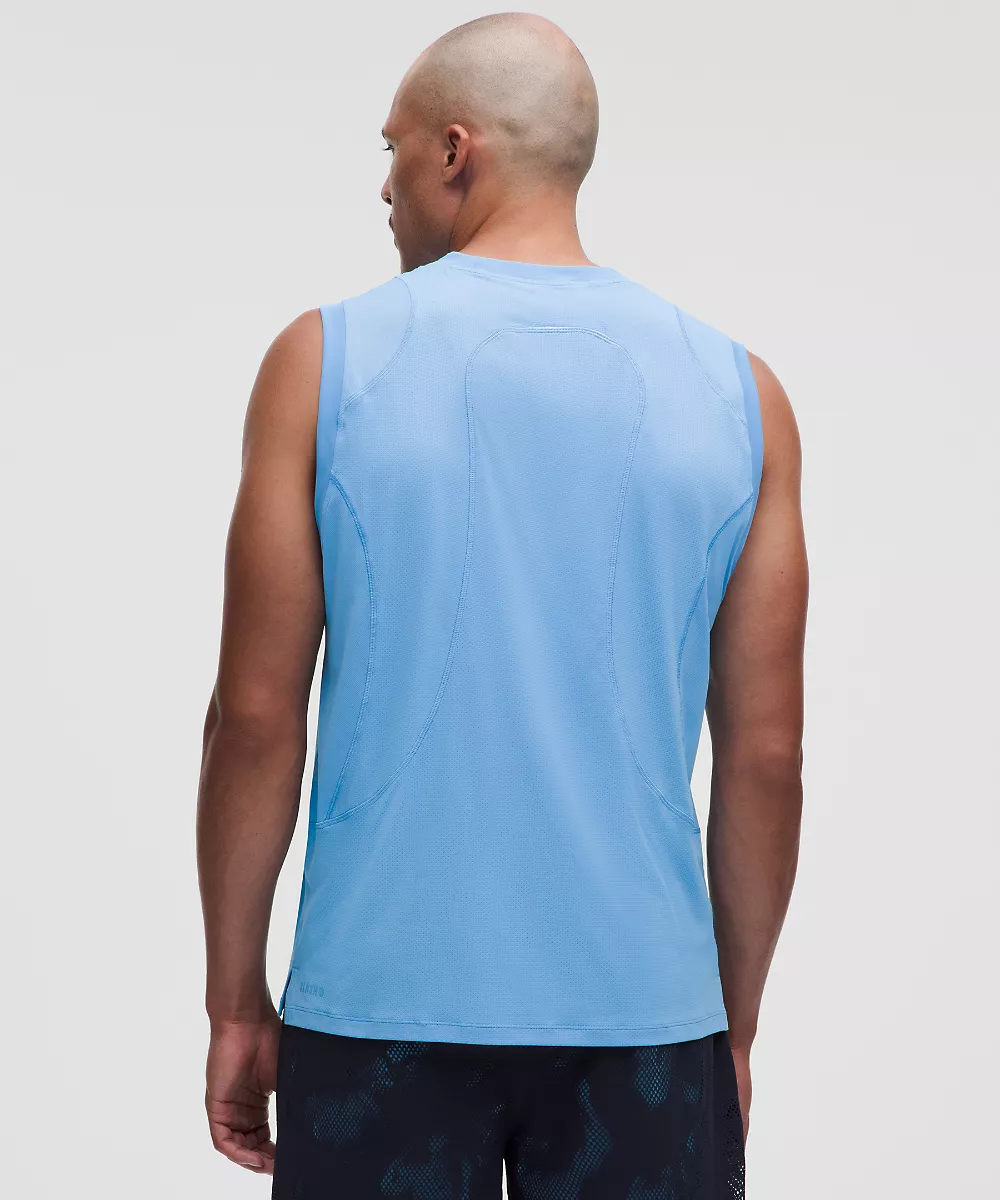 Débardeur en mesh perforé *SLNSH Collection — Aero Blue, view 2