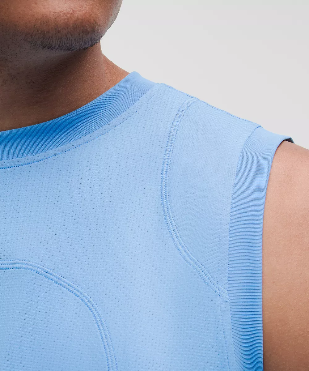 Débardeur en mesh perforé *SLNSH Collection — Aero Blue, view 5