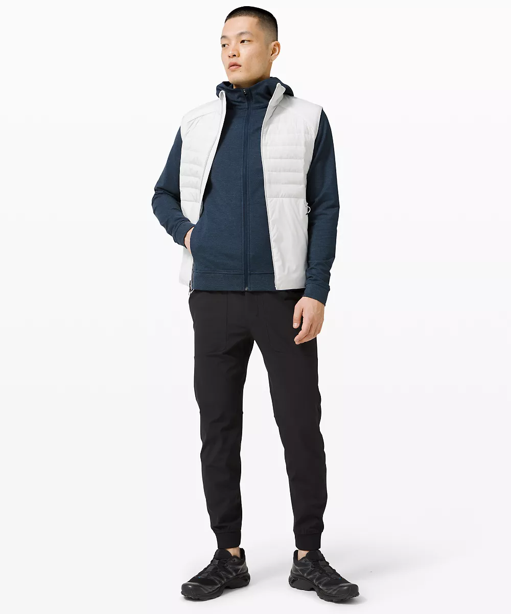 Sweat à capuche zippé City Sweat — Heathered True Navy, view 2