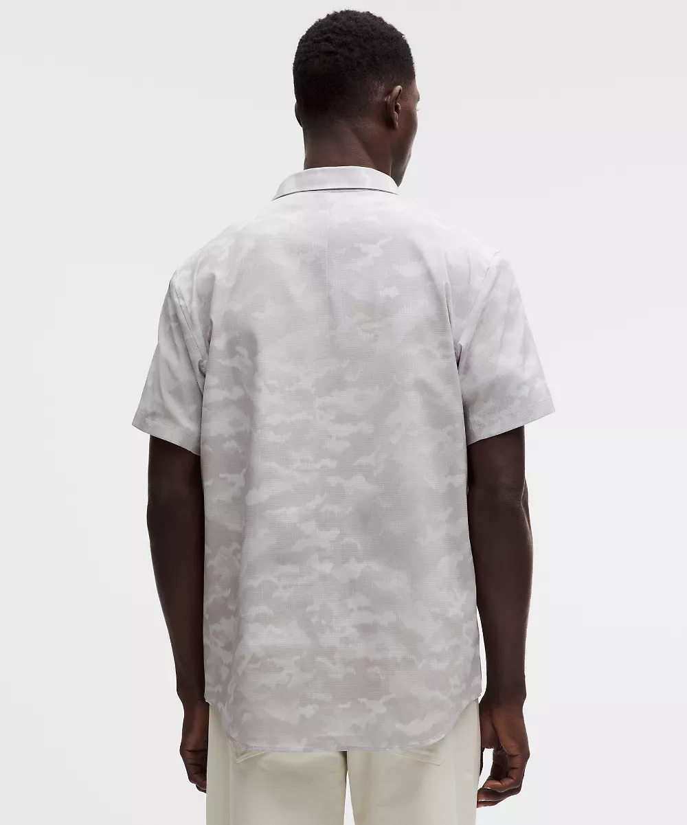 Chemise manches courtes Airing Easy — Dither Camo Tan Multi, view 3