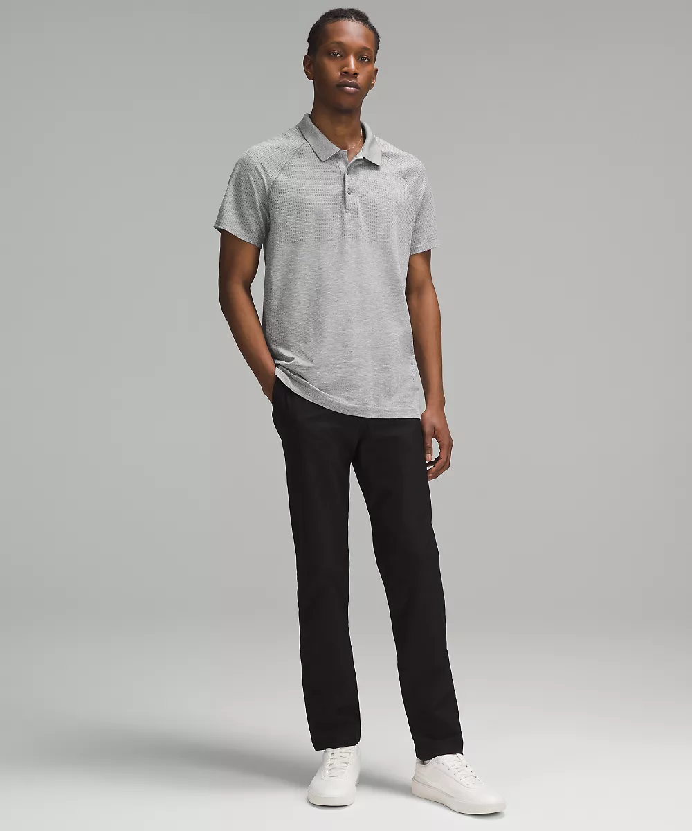 Metal Vent Tech polo — Slate/White, view 2