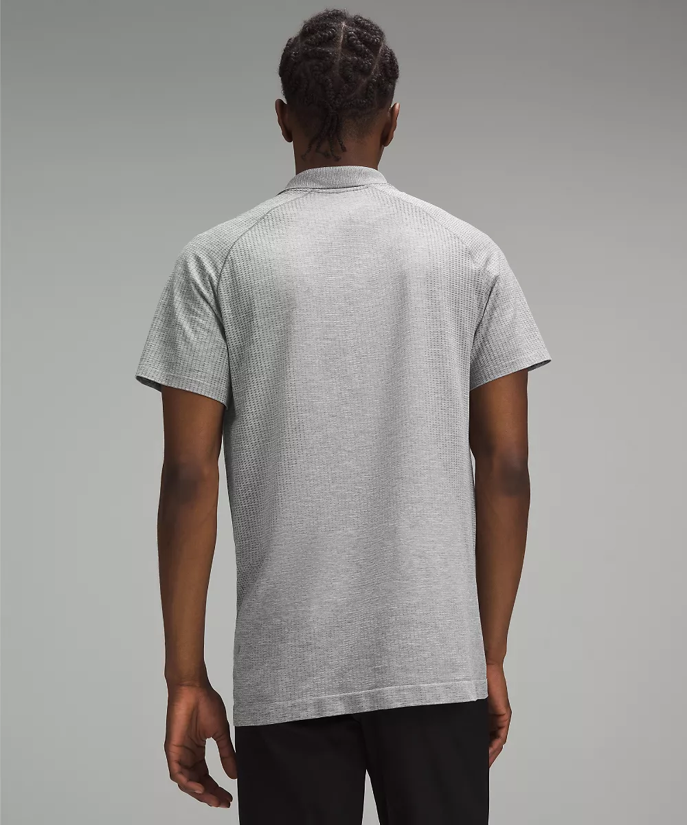 Metal Vent Tech polo — Slate/White, view 3