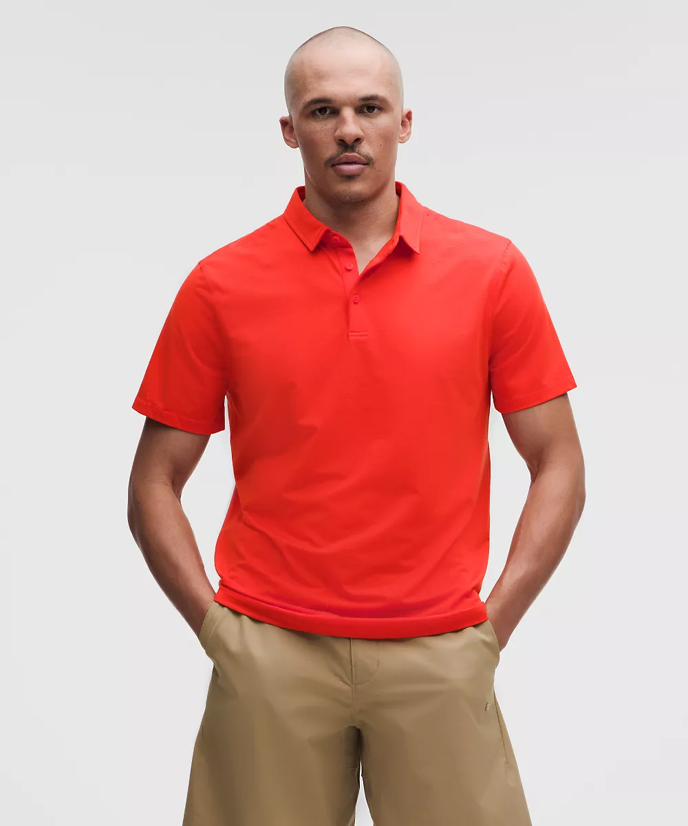 Polo manches courtes Evolution — Cherry Ember, view 2