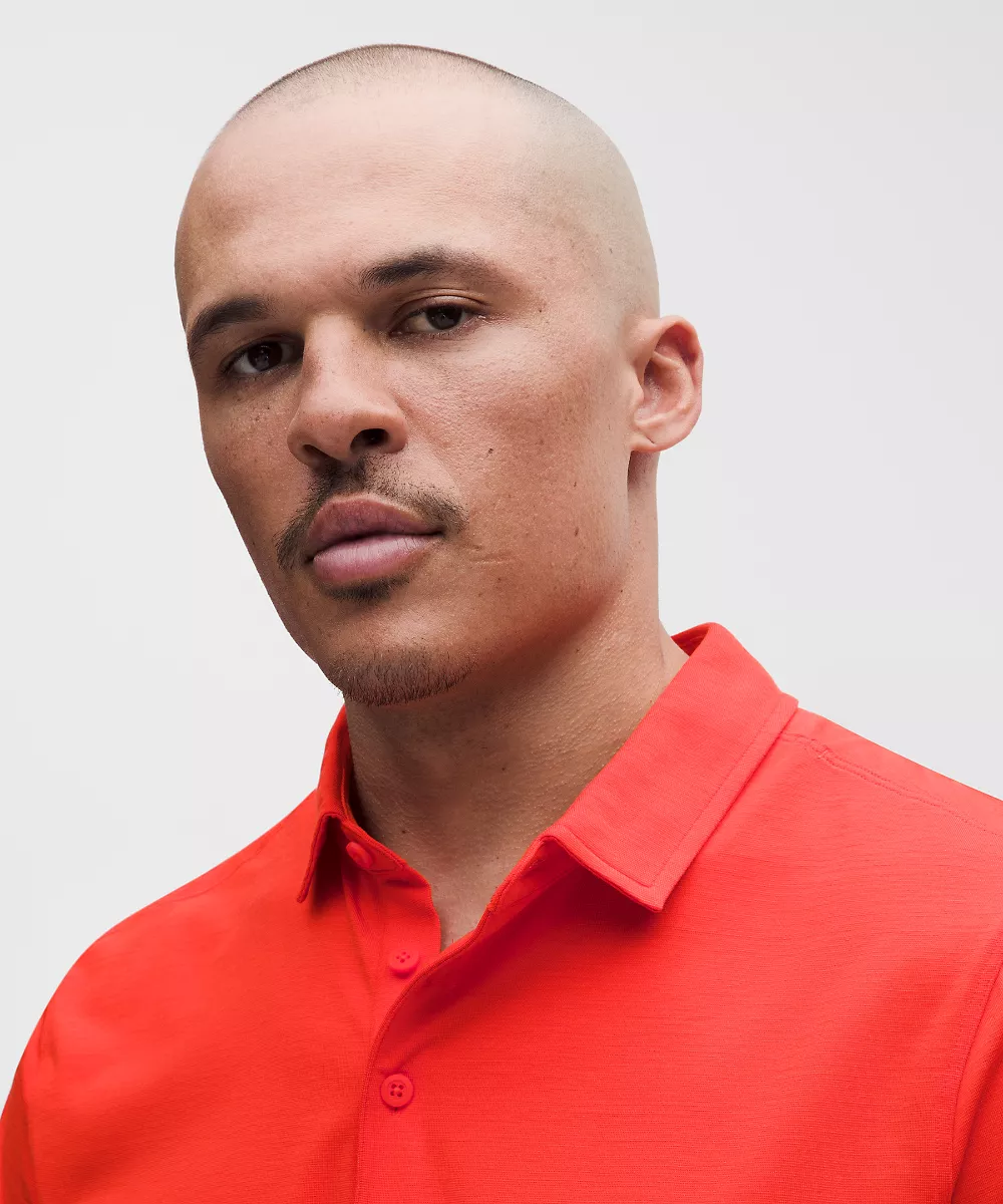 Polo manches courtes Evolution — Cherry Ember, view 4