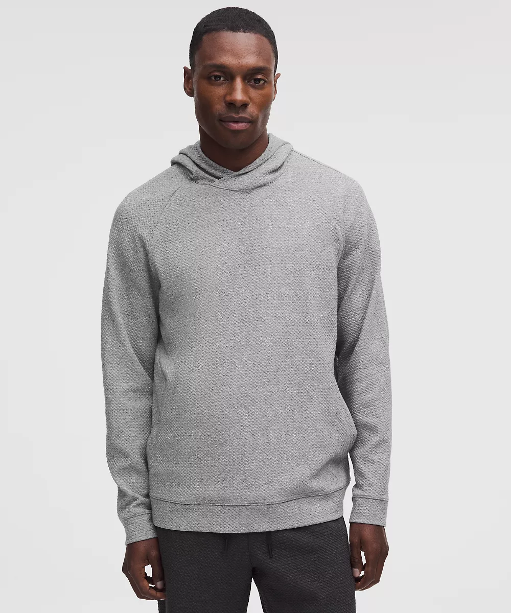Sweat à capuche Ease The Day — Heathered Medium Grey/Black, view 1