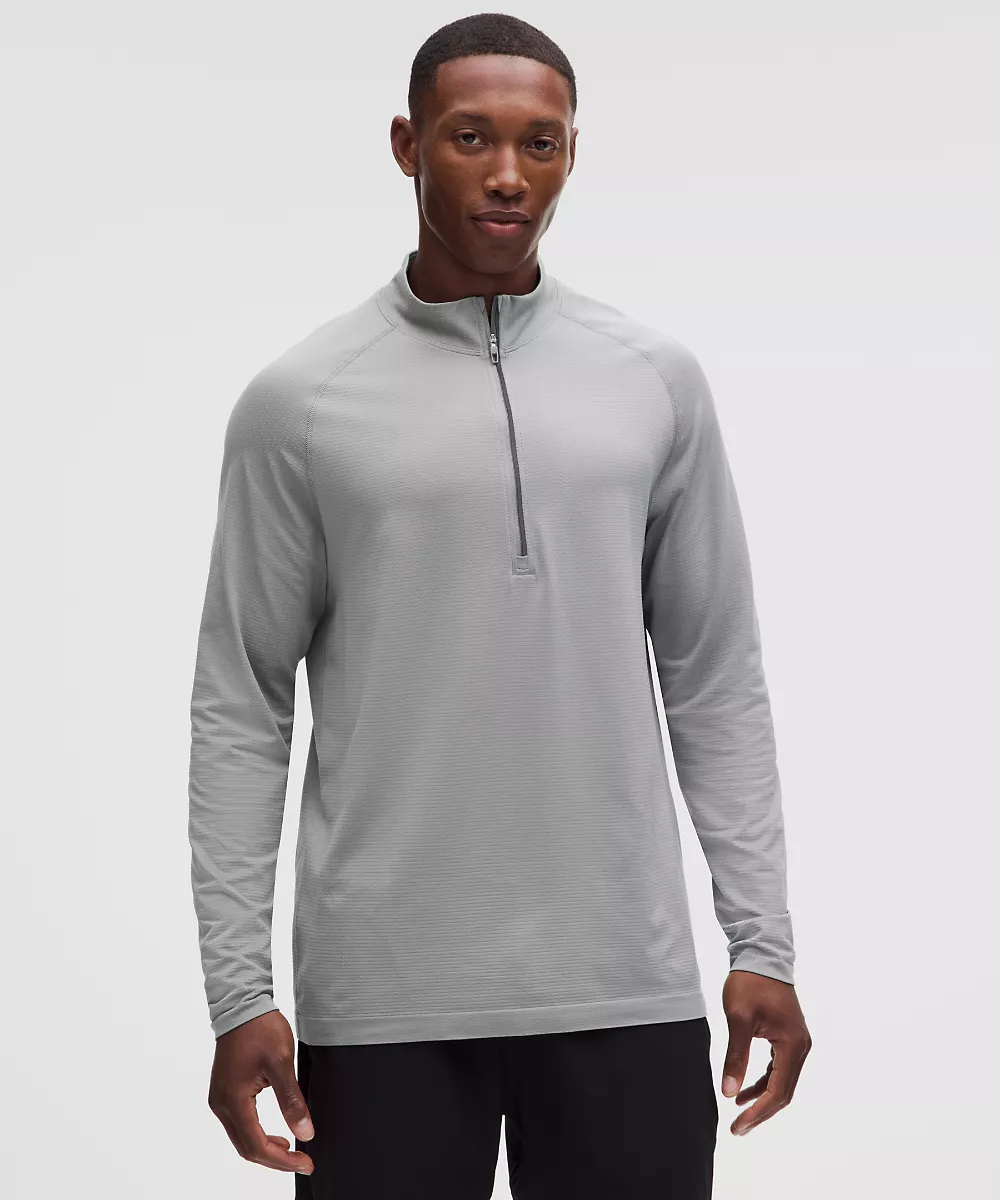 Metal Vent Tech sweat demi-zip — Feather Grey/Feather Grey, view 1