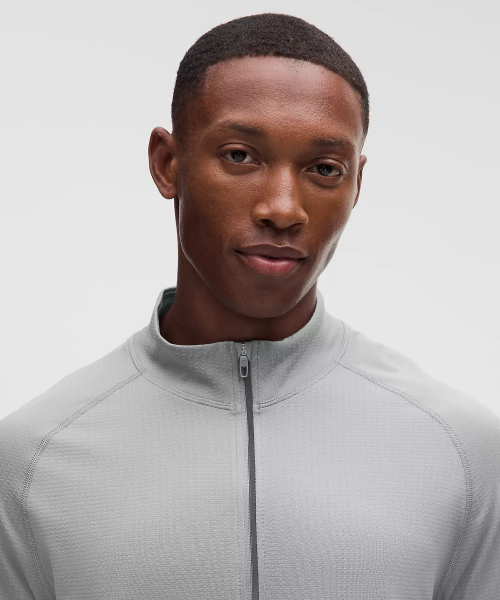 Metal Vent Tech sweat demi-zip — Feather Grey/Feather Grey, view 4
