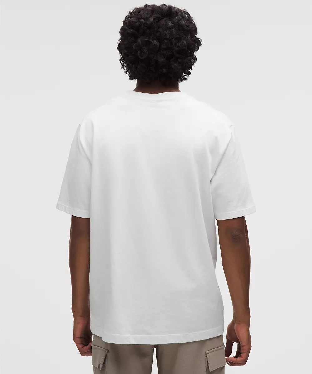 T-shirt en jersey de coton épais — White, view 3