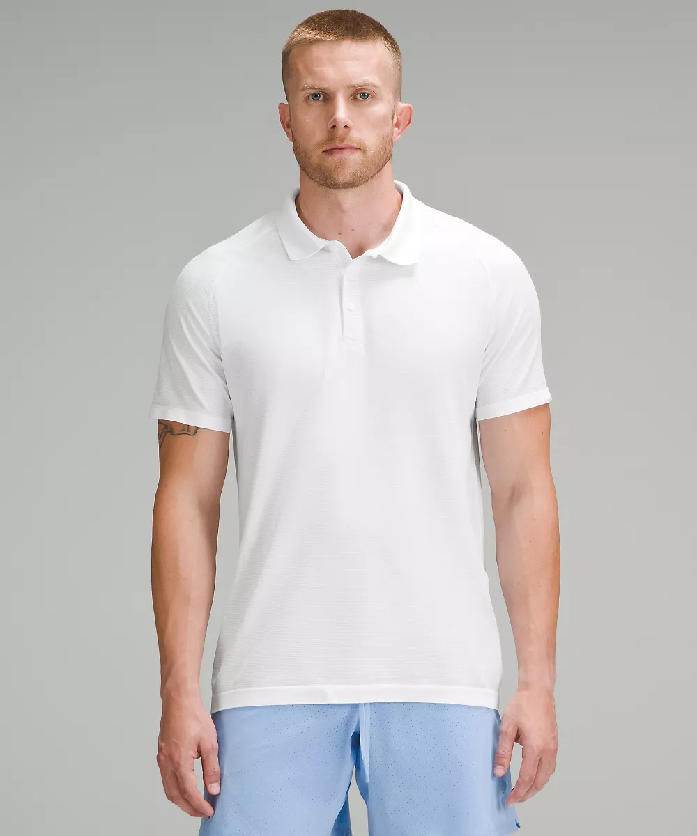 Metal Vent Tech polo *Double Dye — White/White, view 1