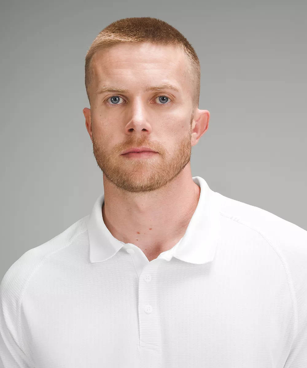 Metal Vent Tech polo *Double Dye — White/White, view 4