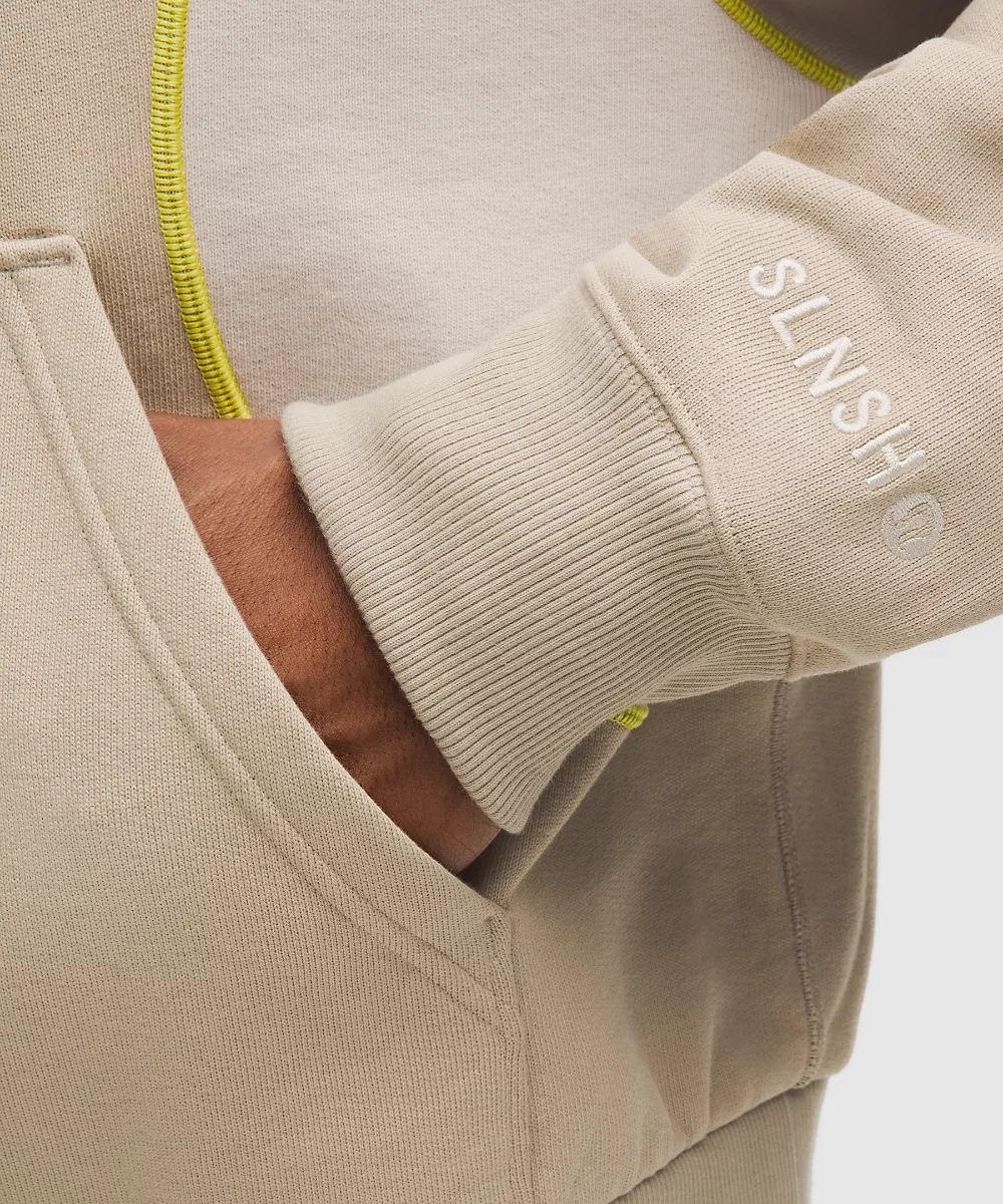 Sweat quart de zip en molleton épais *SLNSH Collection — Sheer Oak/Mojave Tan, view 5