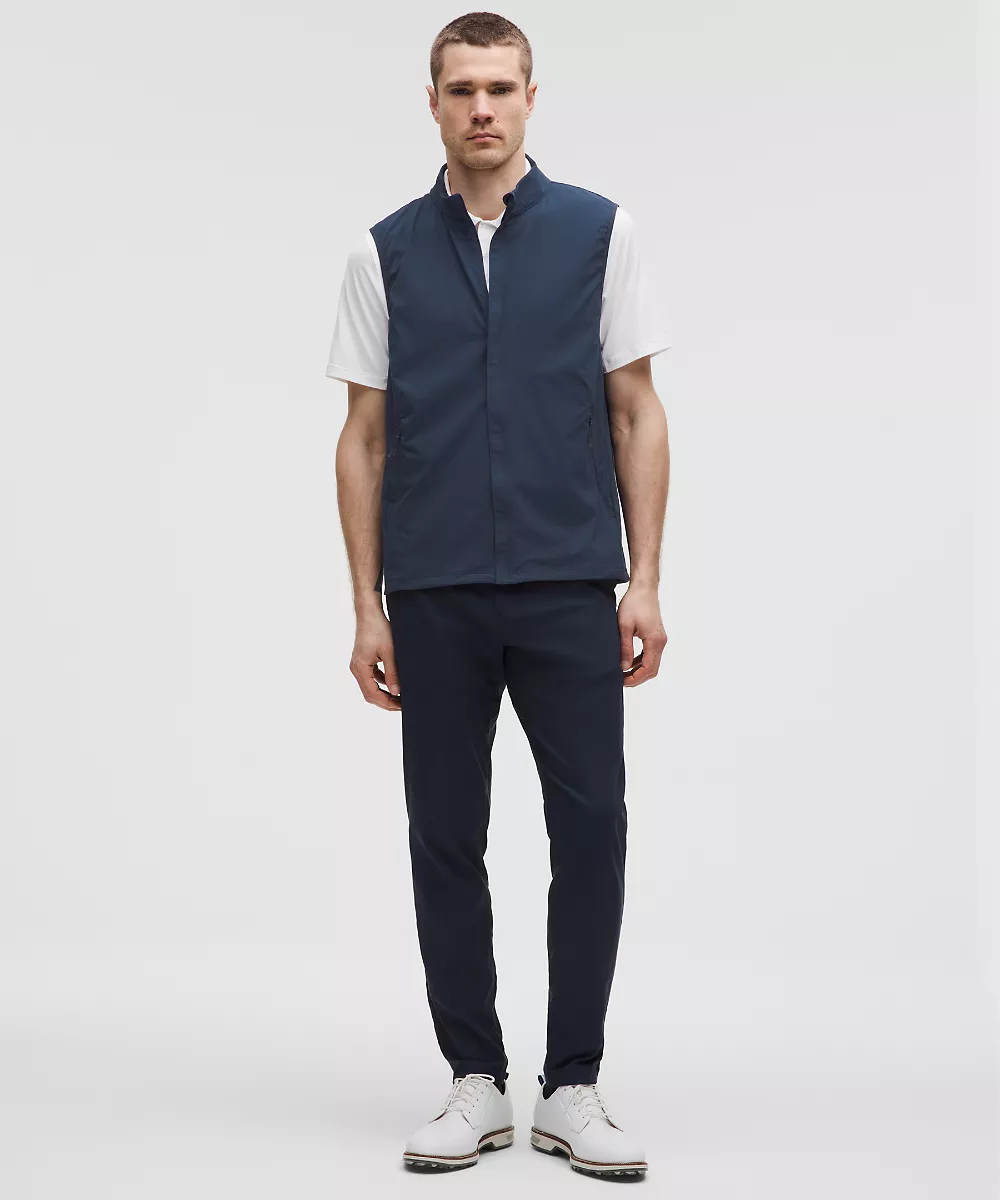 Gilet de golf coupe-vent entièrement zippé — Club Blue, view 2