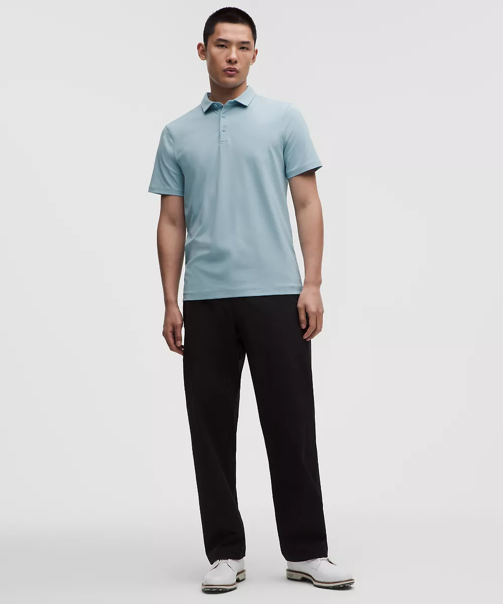 Polo ShowZero™ coupe ajustée homme — Seafoam, view 2