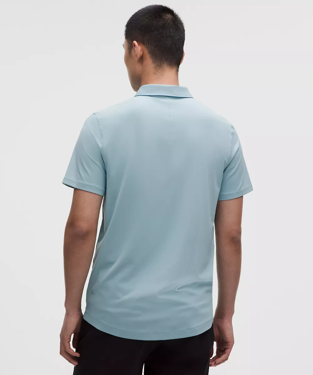 Polo ShowZero™ coupe ajustée homme — Seafoam, view 3