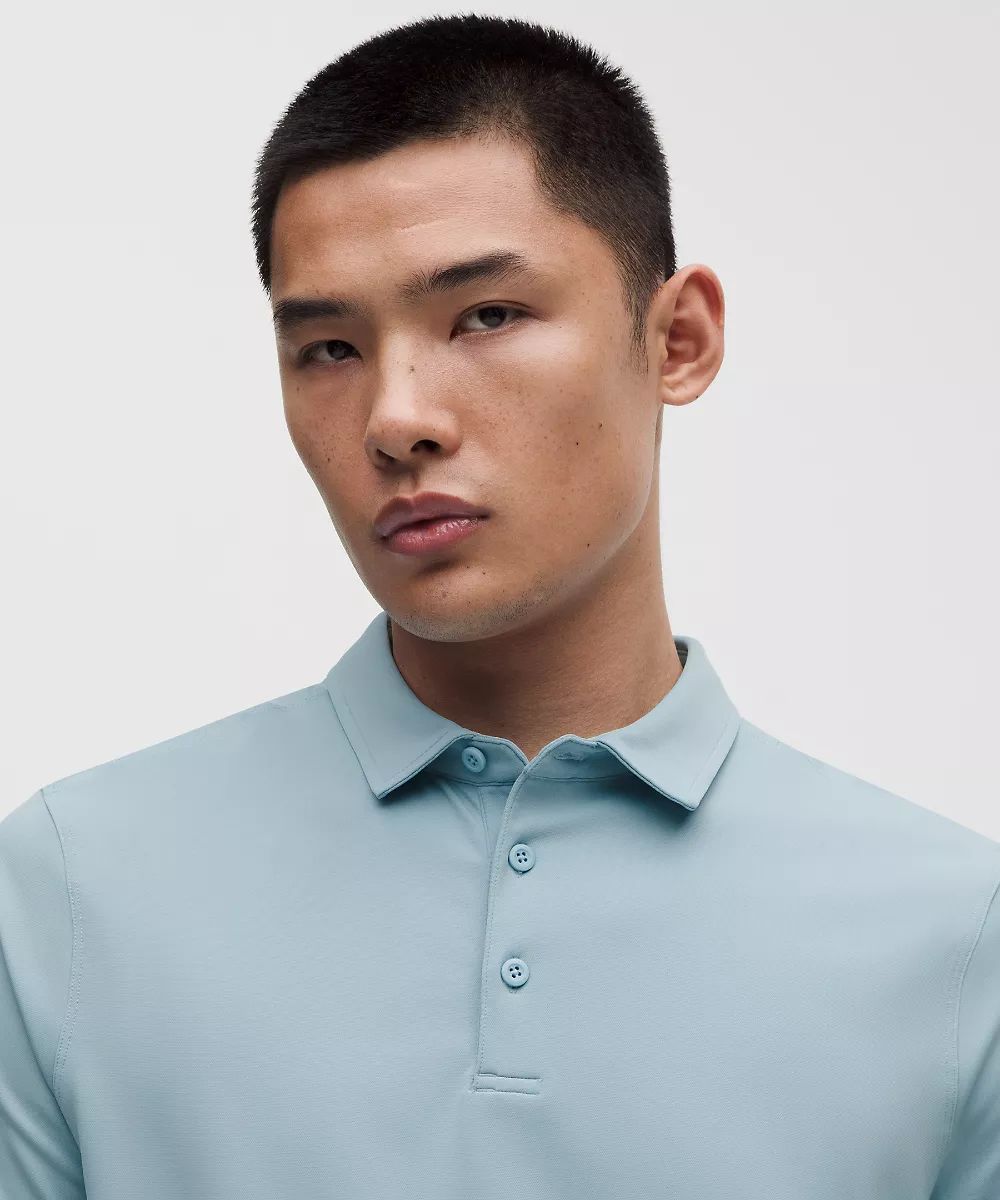 Polo ShowZero™ coupe ajustée homme — Seafoam, view 4