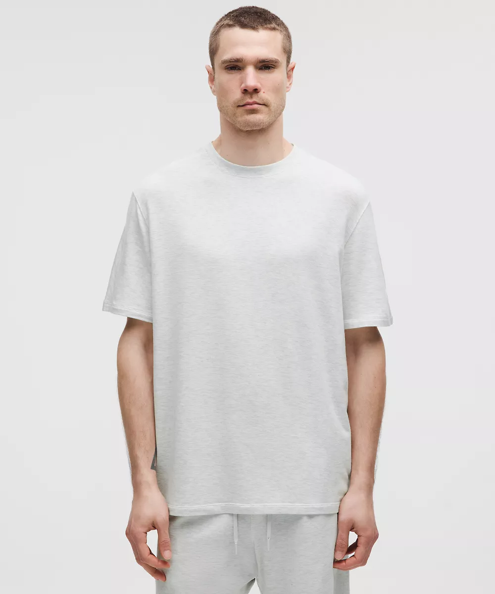 Chemise manches courtes coupe décontractée BeCalm — Heathered Vapor, view 1