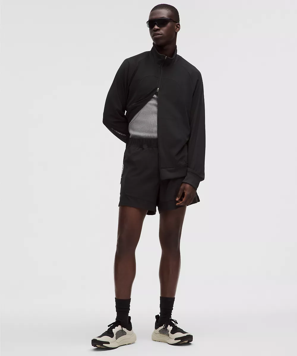 Veste de survêtement en mesh zippée intégrale *SLNSH Collection — Black, view 2