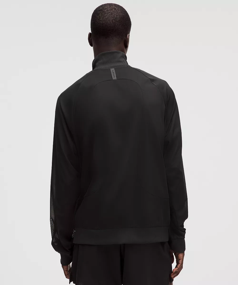 Veste de survêtement en mesh zippée intégrale *SLNSH Collection — Black, view 3