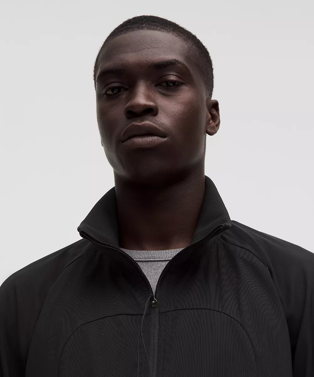 Veste de survêtement en mesh zippée intégrale *SLNSH Collection — Black, view 4