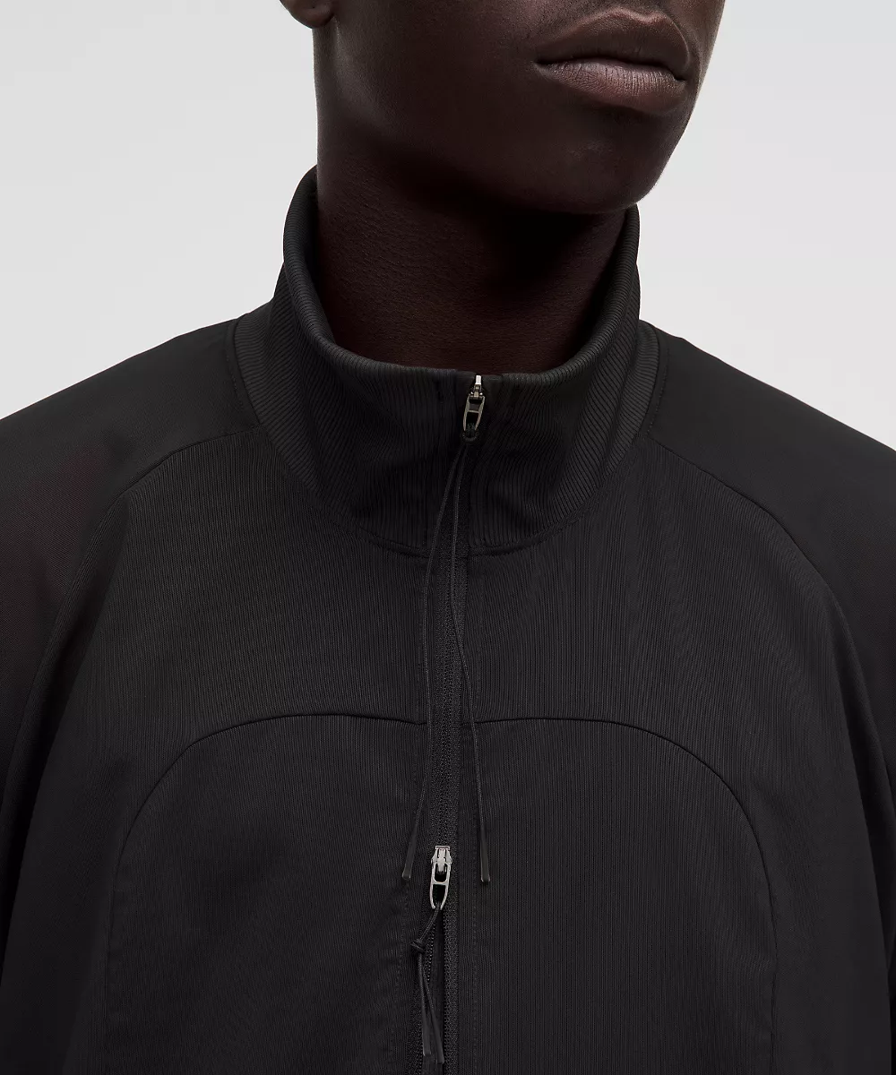 Veste de survêtement en mesh zippée intégrale *SLNSH Collection — Black, view 5