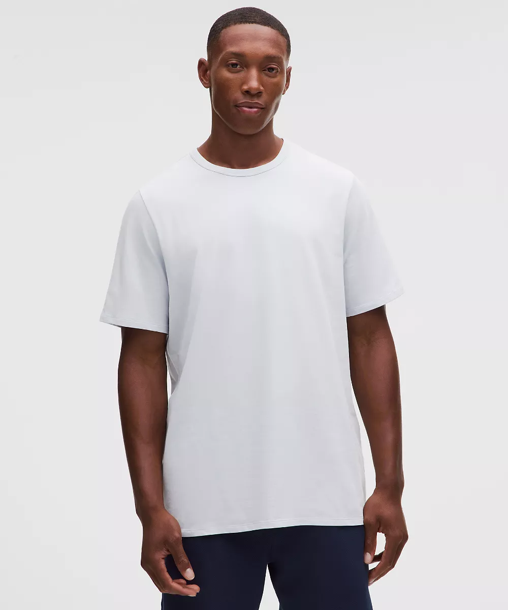 T-shirt en coton biologique coupe classique — Starch Blue, view 1