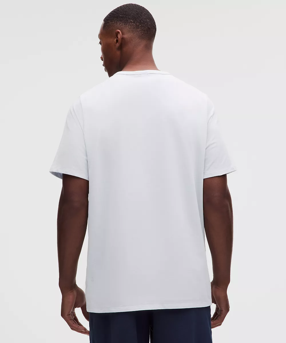 T-shirt en coton biologique coupe classique — Starch Blue, view 3