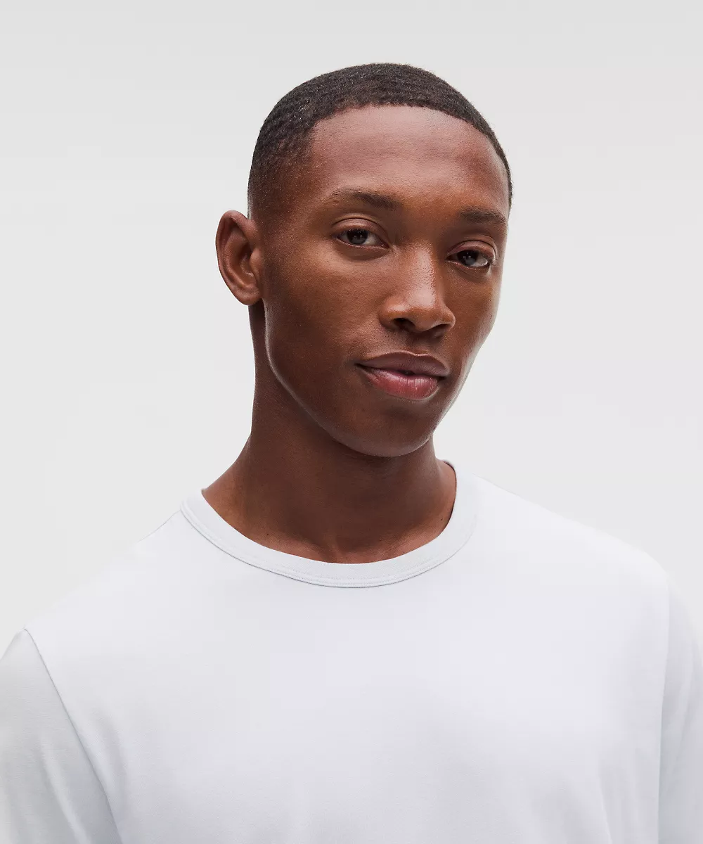 T-shirt en coton biologique coupe classique — Starch Blue, view 4