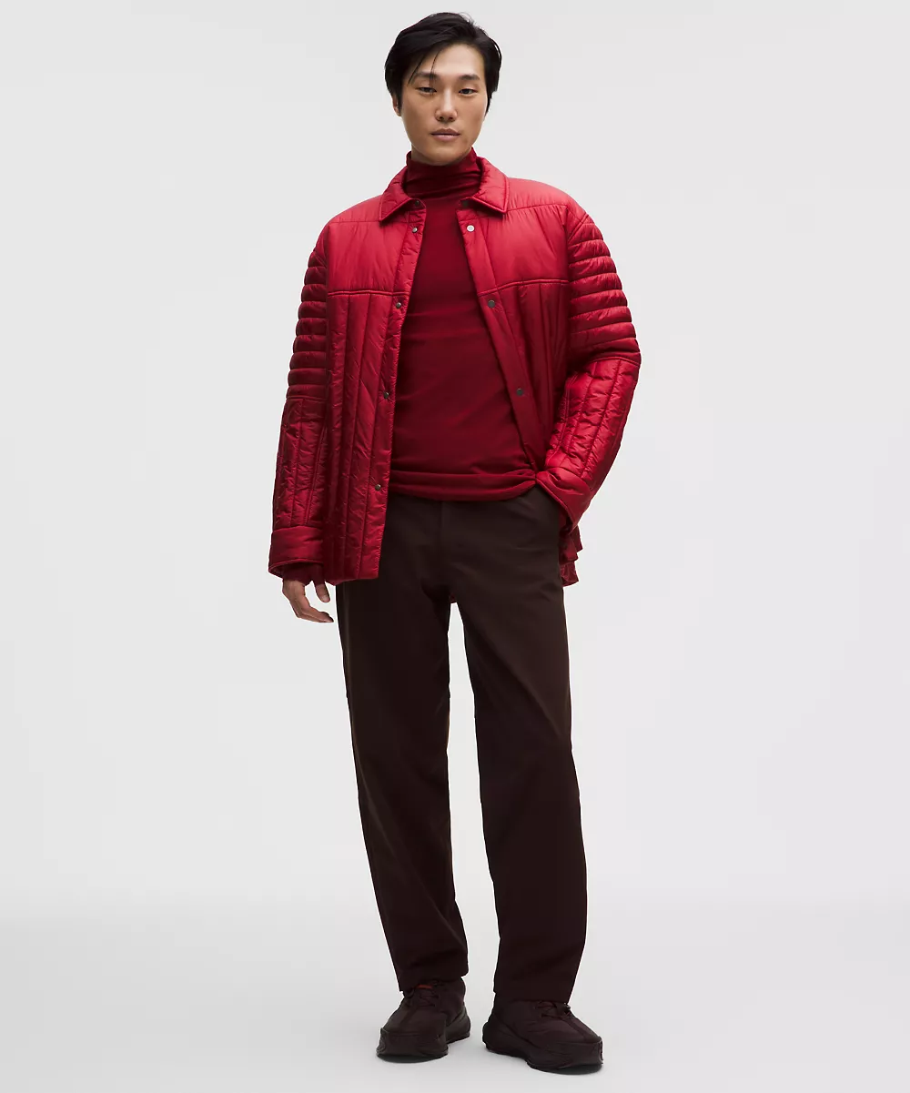 Sous-couche col montant sans coutures homme Team Canada *Logo COC — Dark Sport Red/Cardinal, view 2