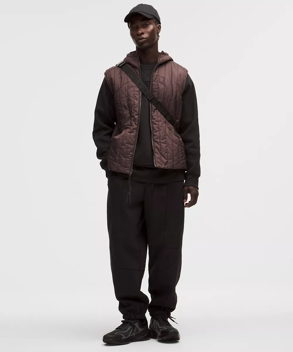 Sweat col rond oversize en polaire de coton *SLNSH Collection — Black, view 2