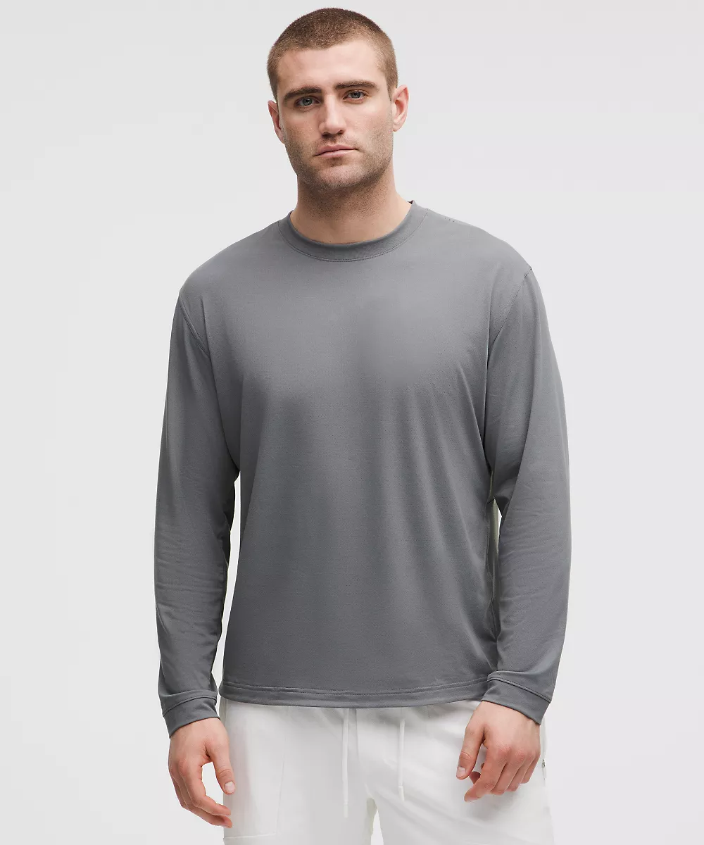 Chemise d'entraînement EasySet manches longues — Solar Grey, view 1