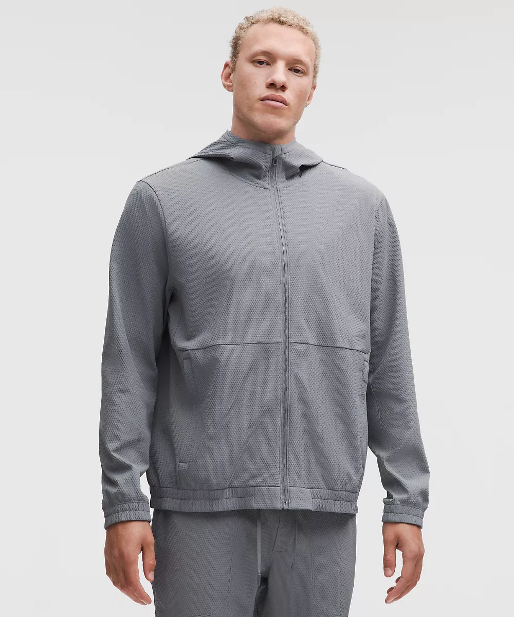 License to Train veste zippée intégrale texturée — Solar Grey, view 1