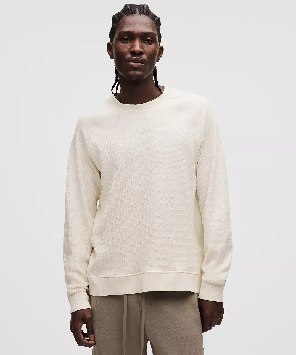 Haut col rond manches longues Engineered Warmth — Bone/Bone, view 1
