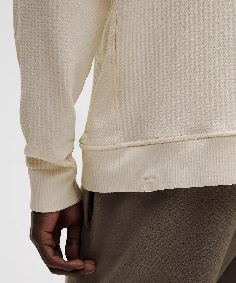 Haut col rond manches longues Engineered Warmth — Bone/Bone, view 5