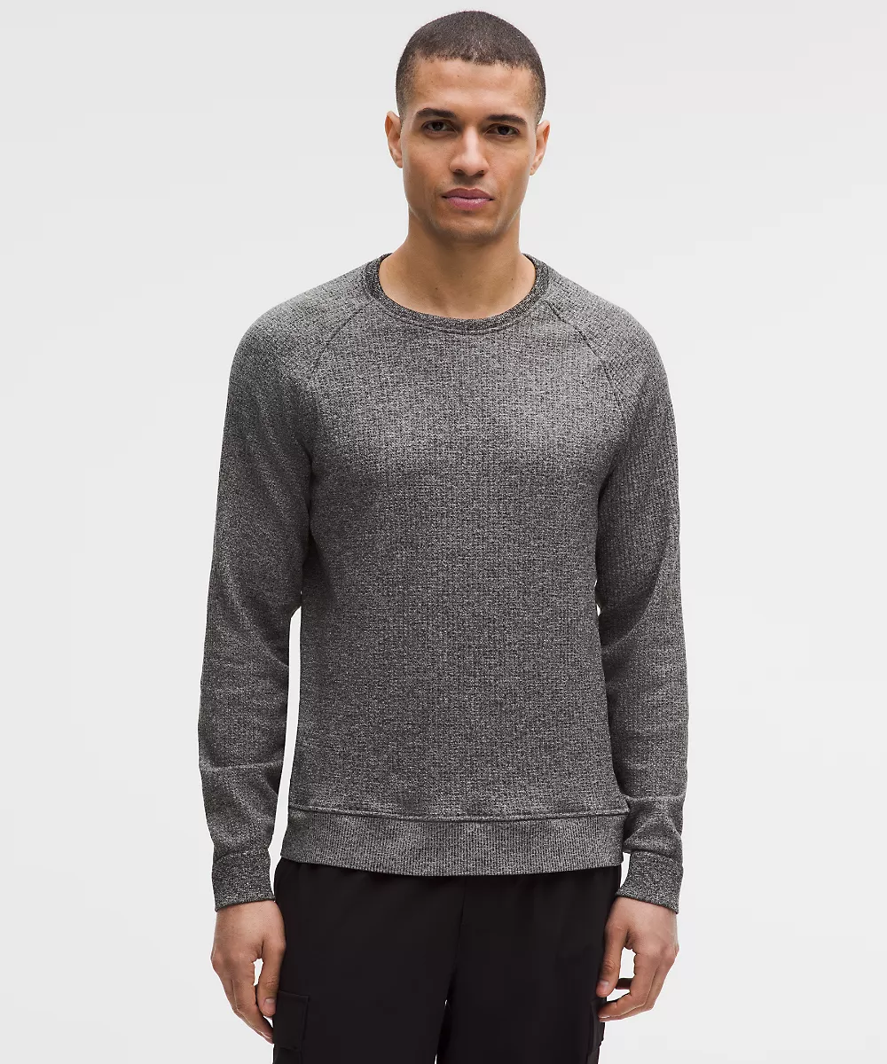 Haut col rond manches longues Engineered Warmth — Feather Grey/Graphite Grey, view 1