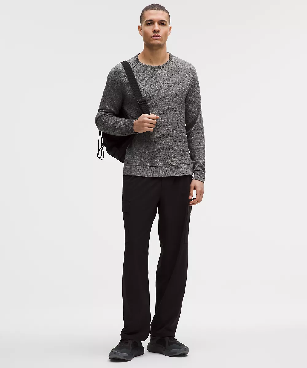 Haut col rond manches longues Engineered Warmth — Feather Grey/Graphite Grey, view 2