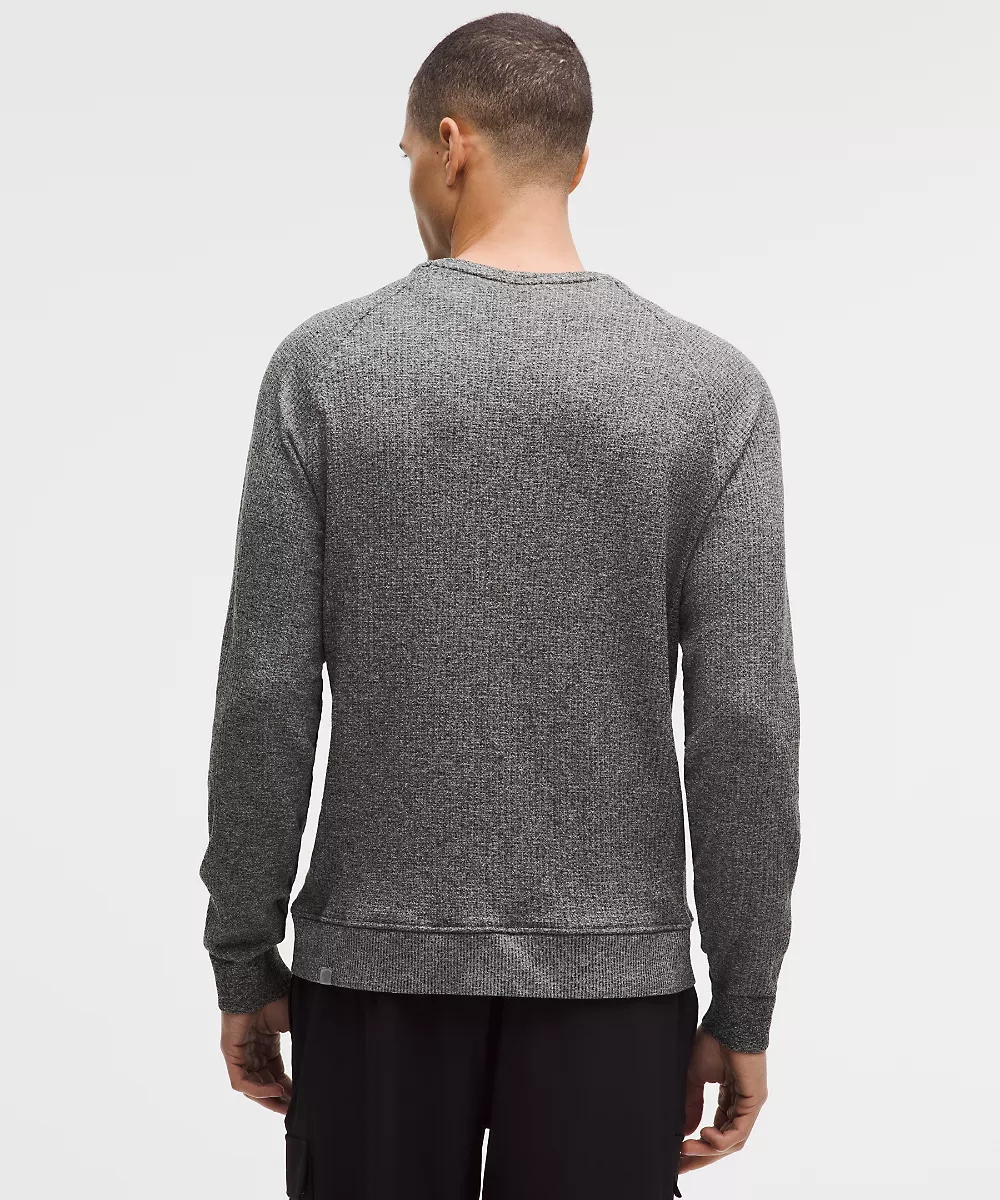 Haut col rond manches longues Engineered Warmth — Feather Grey/Graphite Grey, view 3