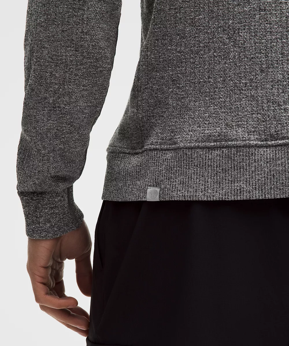 Haut col rond manches longues Engineered Warmth — Feather Grey/Graphite Grey, view 5