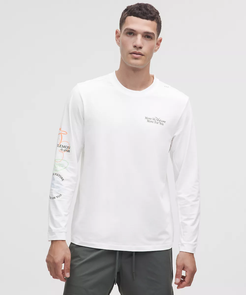 Chemise manches longues Zeroed In *Move in Nature — White, view 1