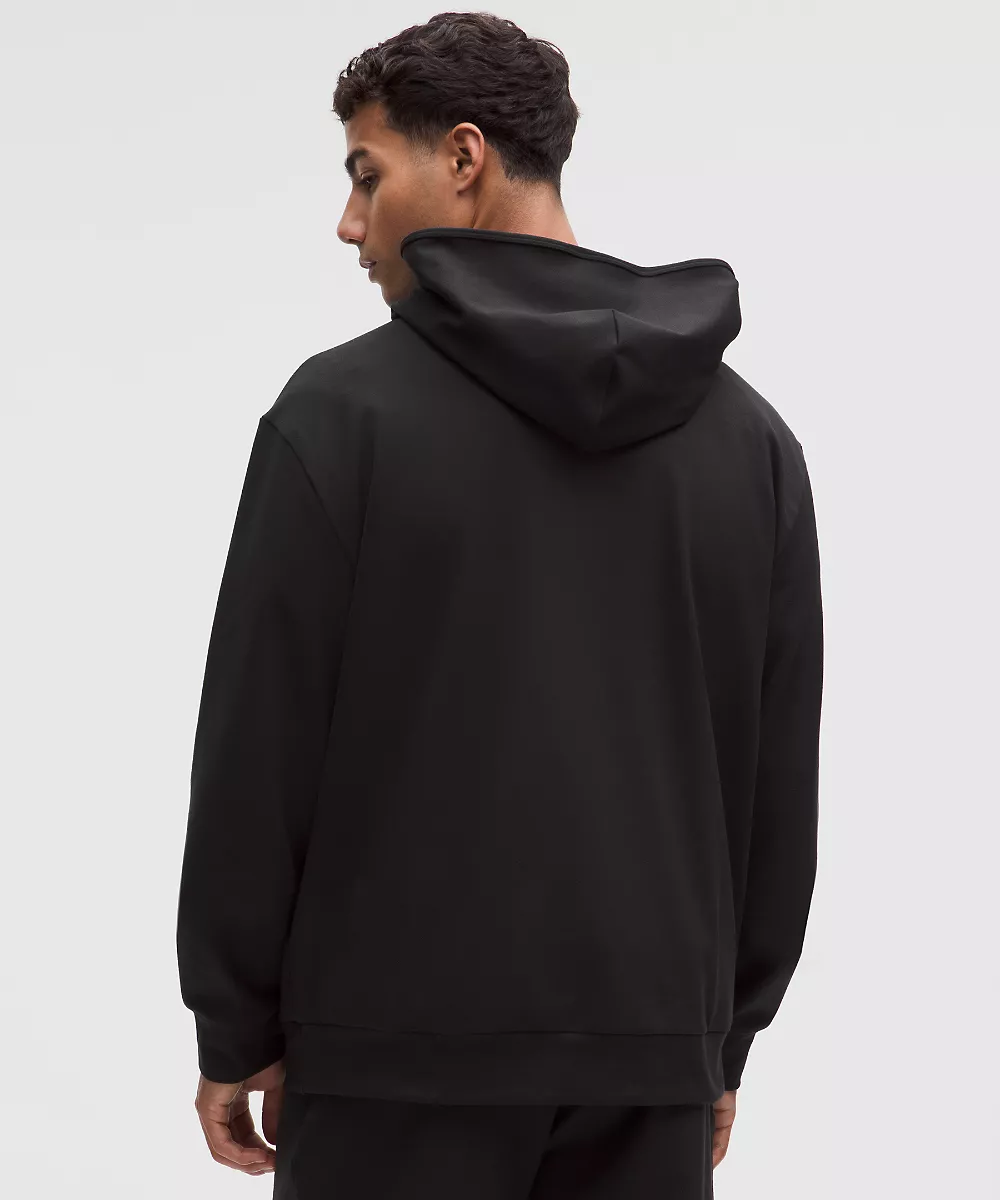 Sweat à capuche en jersey doux épais — Black, view 3