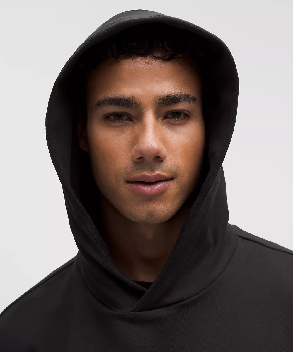 Sweat à capuche en jersey doux épais — Black, view 4