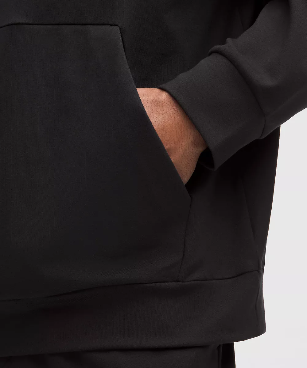 Sweat à capuche en jersey doux épais — Black, view 5