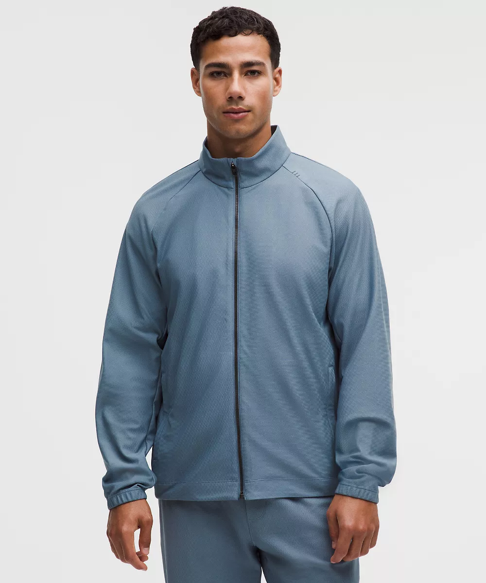 Veste d'échauffement tricotée — Steel Blue/Steel Blue, view 1