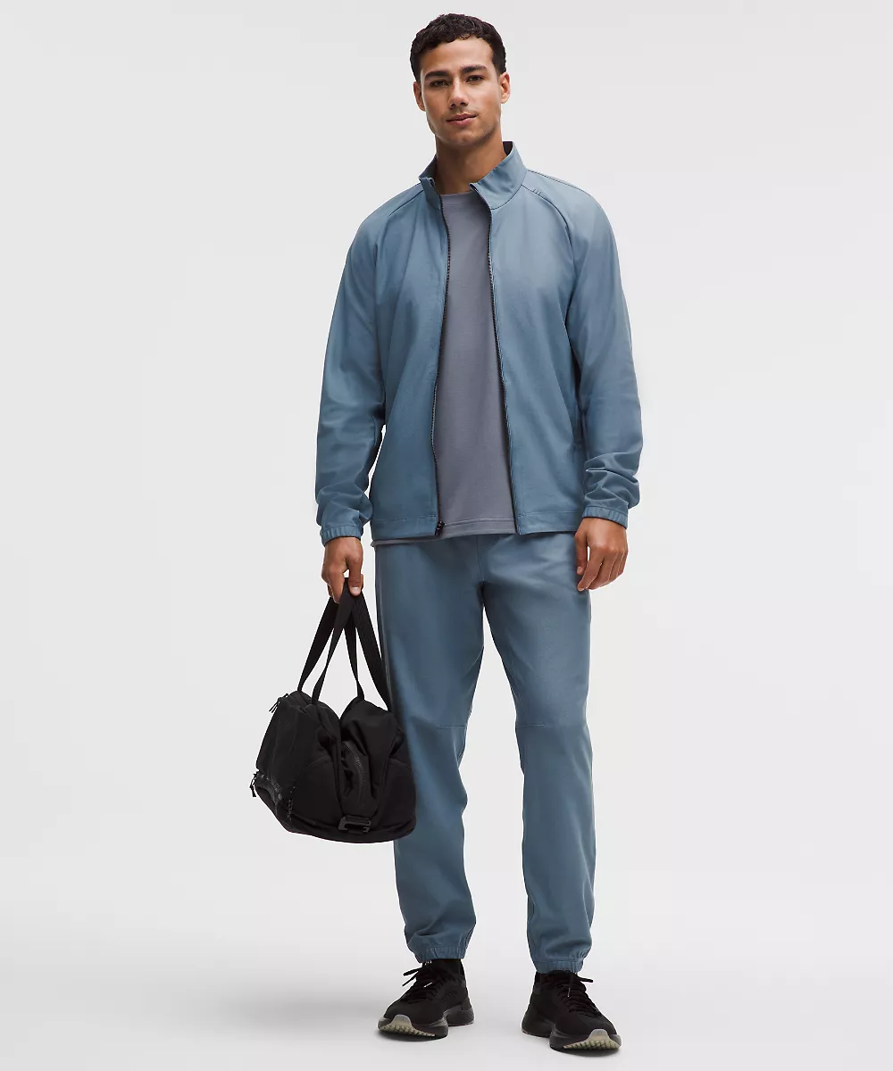 Veste d'échauffement tricotée — Steel Blue/Steel Blue, view 2