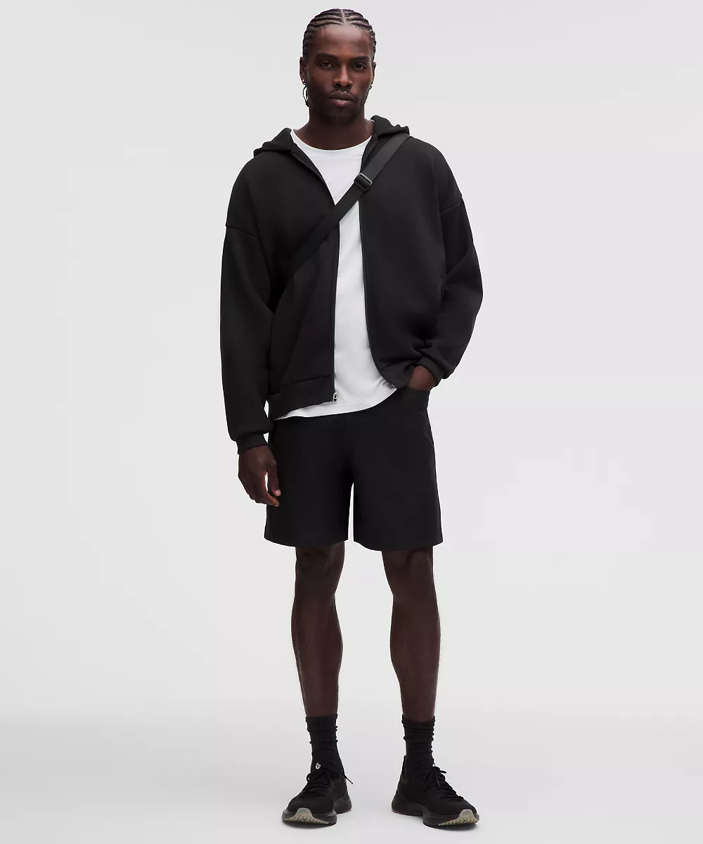 Sweat à capuche zippé intégral Big Cozy homme — Black, view 2