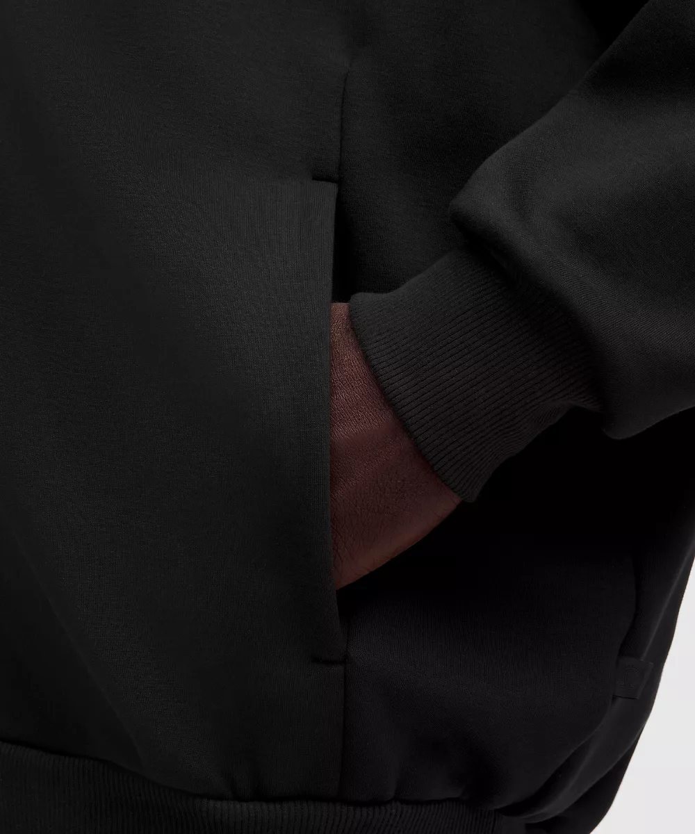 Sweat à capuche zippé intégral Big Cozy homme — Black, view 5
