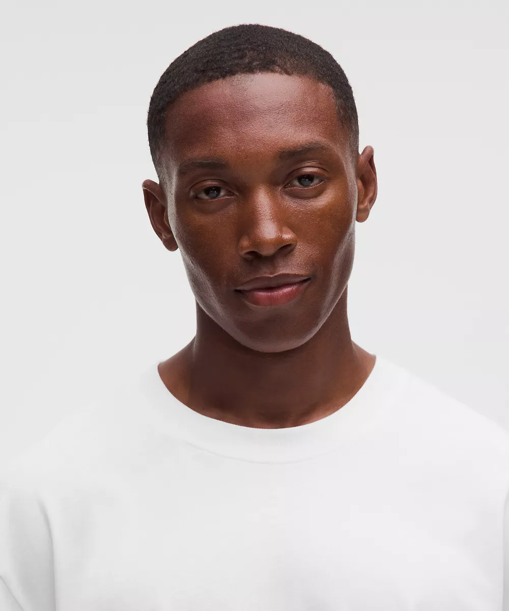 Chemise en jersey de coton épais manches longues — White, view 4