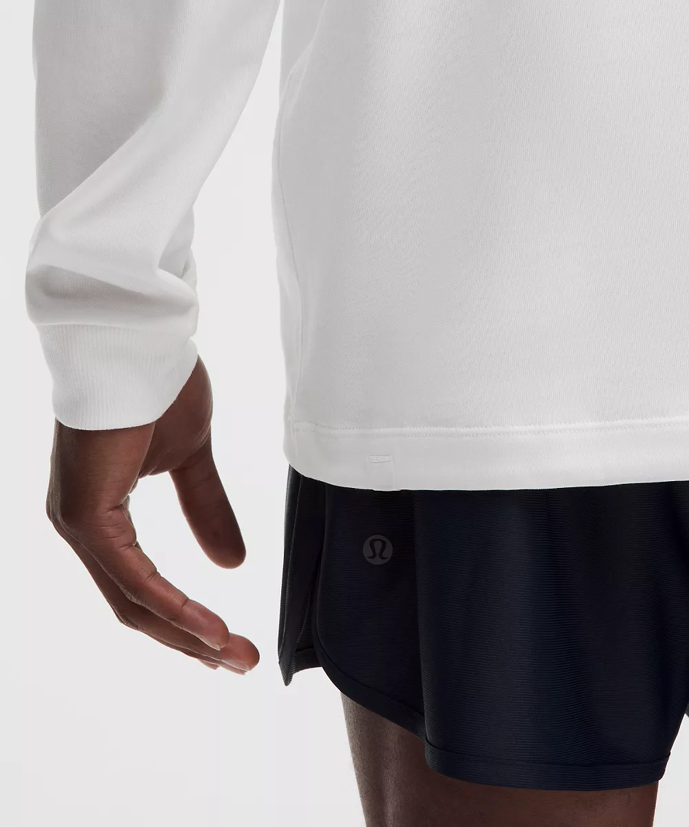 Chemise en jersey de coton épais manches longues — White, view 5